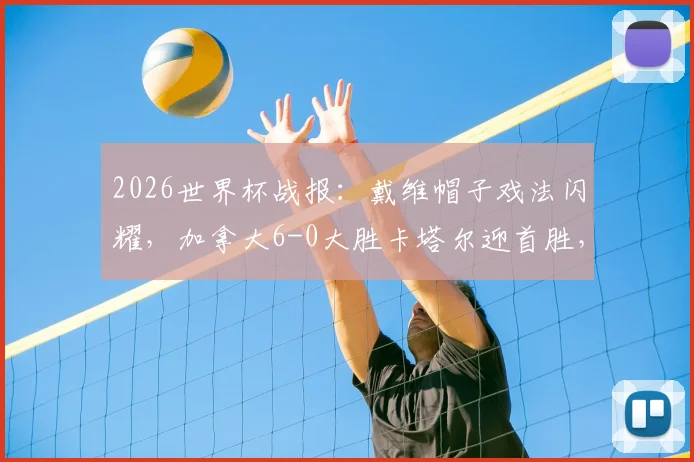 2026世界杯战报：戴维帽子戏法闪耀，加拿大6-0大胜卡塔尔迎首胜，科内重伤引关注